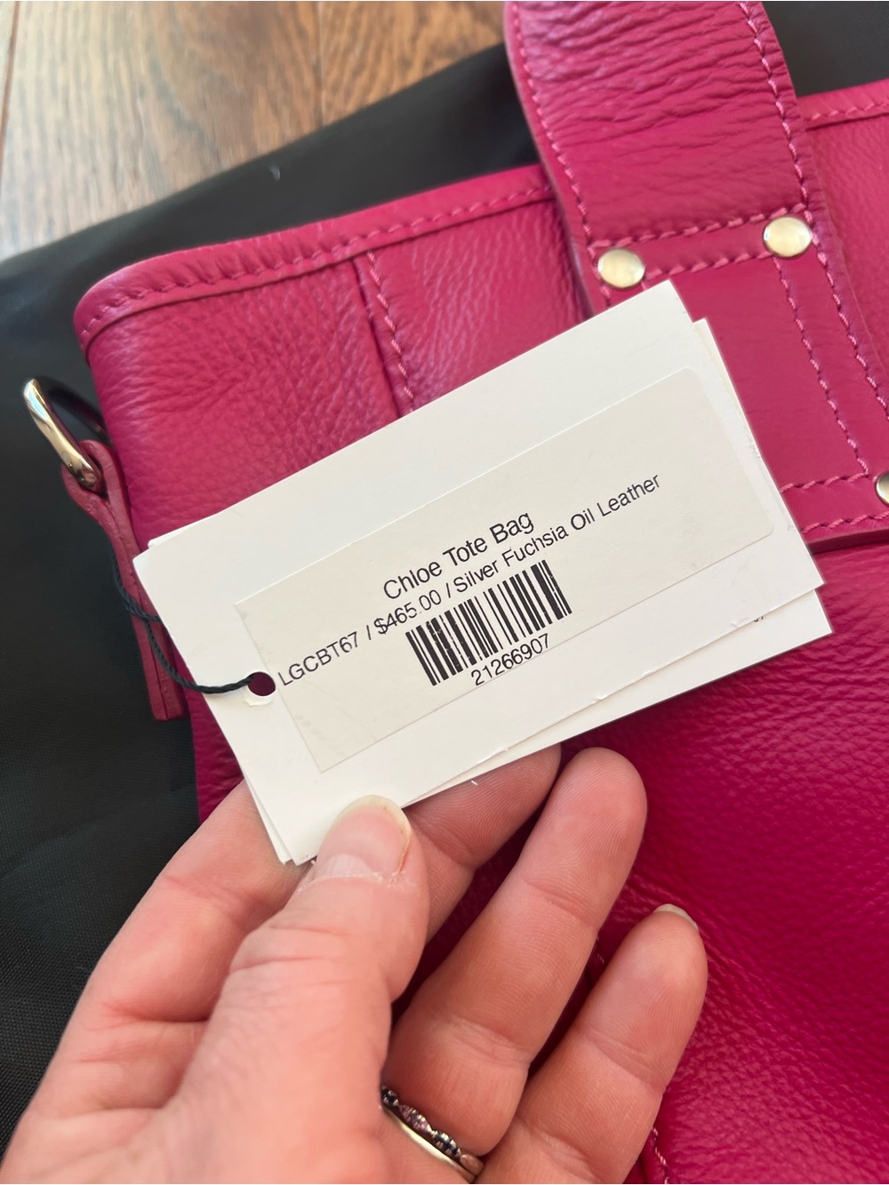 Sapahn bright pink Chloe Tote Bag - Picture 6 of 6